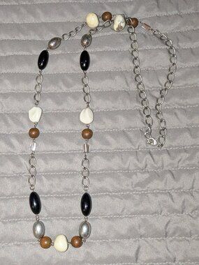 $1 with Bundle ~ Boho Mixed Bead Necklace 6552